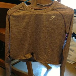 Gymshark drawcord crop top M